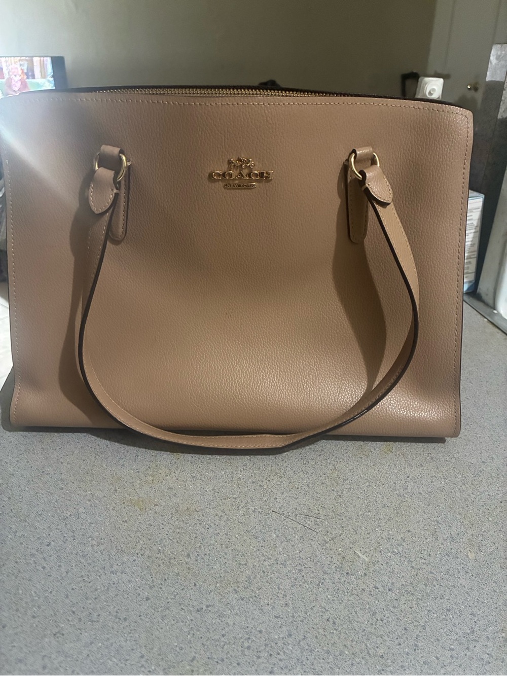 Coach Tatum Shoulder Bag in Taupe - Picture 10 of 11